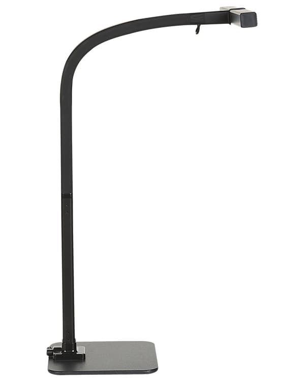 Klemmelampe Sort Aluminium 48 cm Skrivebordslampe LED Justerbar Skærm Klemmespot Bordlampe med Sensor Design Belysning til Kontor