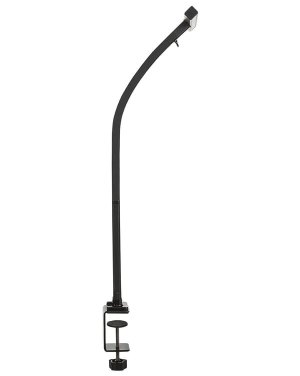 Klemmelampe Sort Aluminium 48 cm Skrivebordslampe LED Justerbar Skærm Klemmespot Bordlampe med Sensor Design Belysning til Kontor