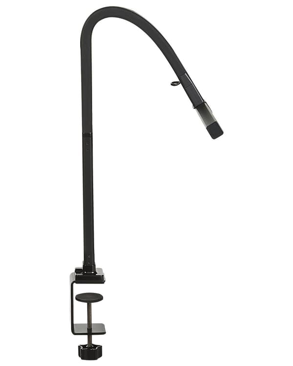 Klemmelampe Sort Aluminium 48 cm Skrivebordslampe LED Justerbar Skærm Klemmespot Bordlampe med Sensor Design Belysning til Kontor