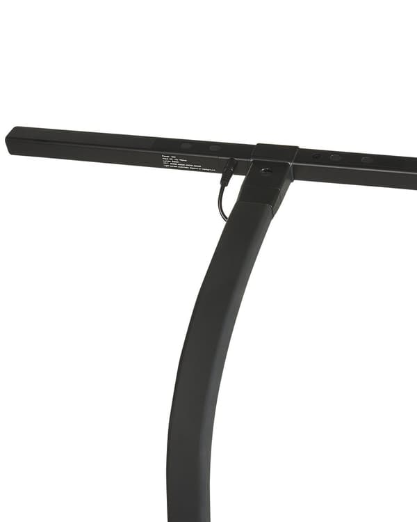 Klemmelampe Sort Aluminium 48 cm Skrivebordslampe LED Justerbar Skærm Klemmespot Bordlampe med Sensor Design Belysning til Kontor