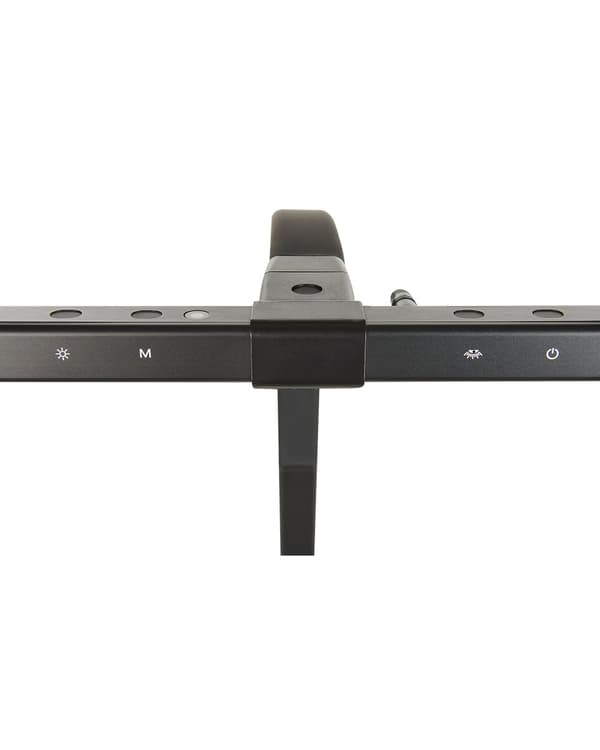 Klemmelampe Sort Aluminium 48 cm Skrivebordslampe LED Justerbar Skærm Klemmespot Bordlampe med Sensor Design Belysning til Kontor