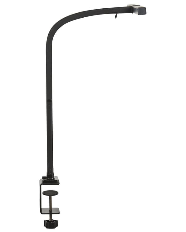 Klemmelampe Sort Aluminium 48 cm Skrivebordslampe LED Justerbar Skærm Klemmespot Bordlampe med Sensor Design Belysning til Kontor