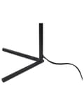 Miniatyrbilde 8 av 10: Bordlampe Hvit og svart glasskjerm Jernstang 47 cm ramme Enkelt lys Moderne design Hjemmetilbehør Stue