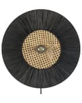 Miniatyrbilde 1 av 8: Vegglampe Svart ø 50 cm Papirskjerm Japandi Naturlig stil Dekorativ belysning