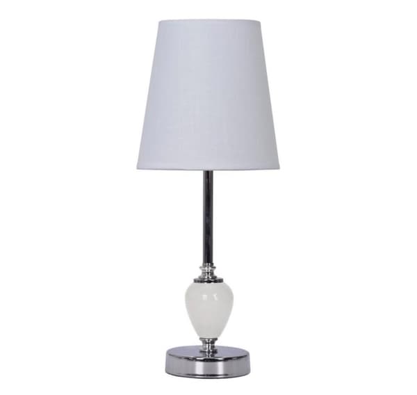 Bordlampe BOLS H41,5cm, hvid