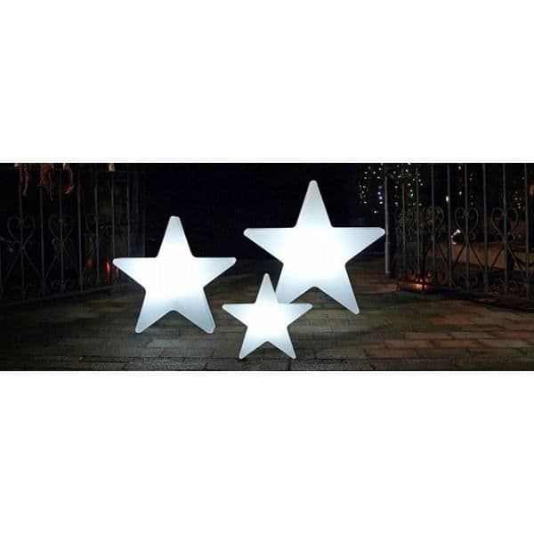 Led lysande stjärna - Storlek - 40cm