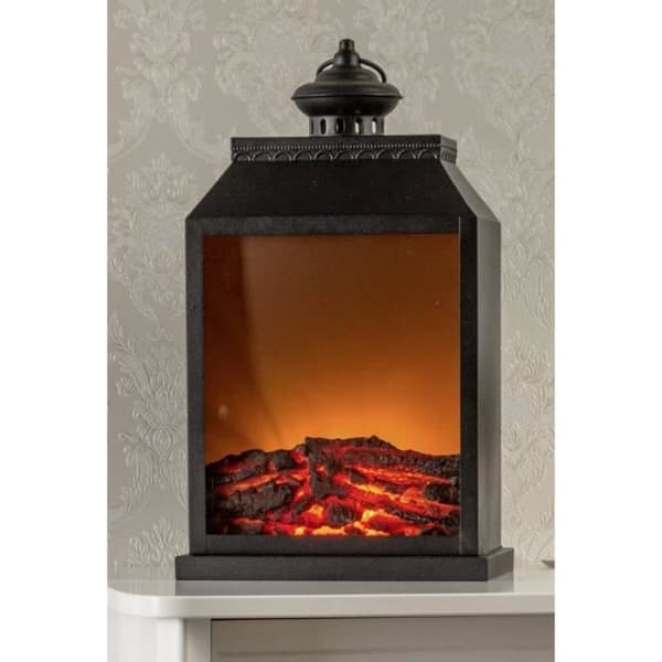 HGD CD54-8768 Amber LED Fireside Ambiance (RGB) - Svart