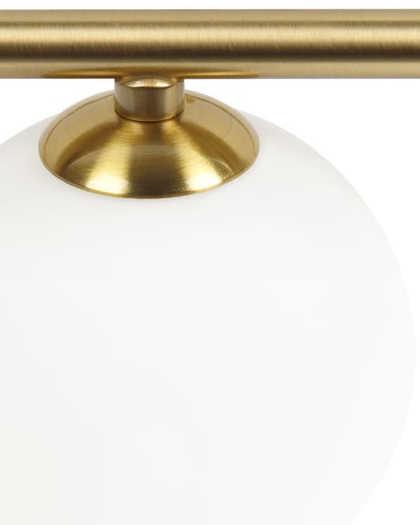 Vegglampe Gull Jern Glass 70 cm 4 lyskilder Moderne design Kuleformede skjermer Belysning Dekorativ