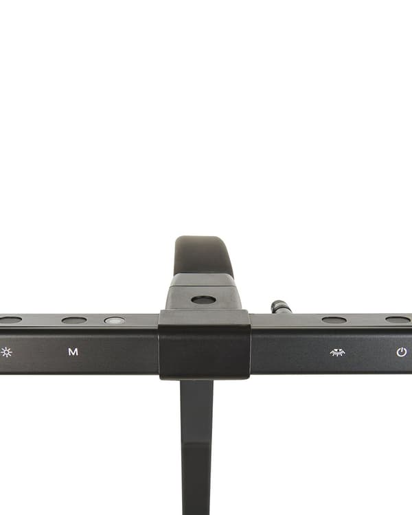 Bordlampe Svart Aluminium Syntetisk materiale 48 cm Dimmer Sensor 3 fargetemperaturer Justerbar skjerm Moderne design Kontor Skrivebord
