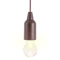 Miniatyrbild 3 av 3: Glödlampsformad lampa Pull & click Valnöt