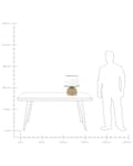 Miniatyrbilde 9 av 9: Bordlampe Naturlig halmstråfot i tau Hvit stoffskjerm