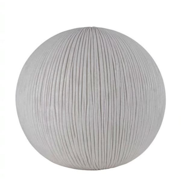 SANDHAMN-Utebordslampa Polyresin H46cm Vit Globen Belysning H 46cm och Ø 50cm / nätsladd L 300cm