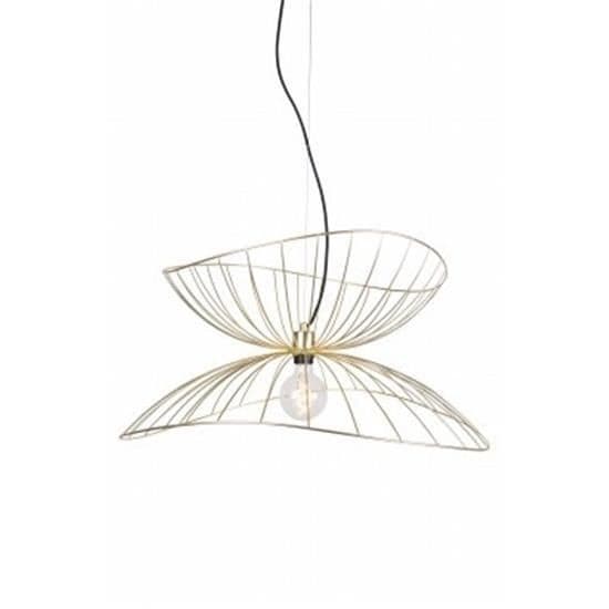 RAY mässing, taklampa, Globen Lighting