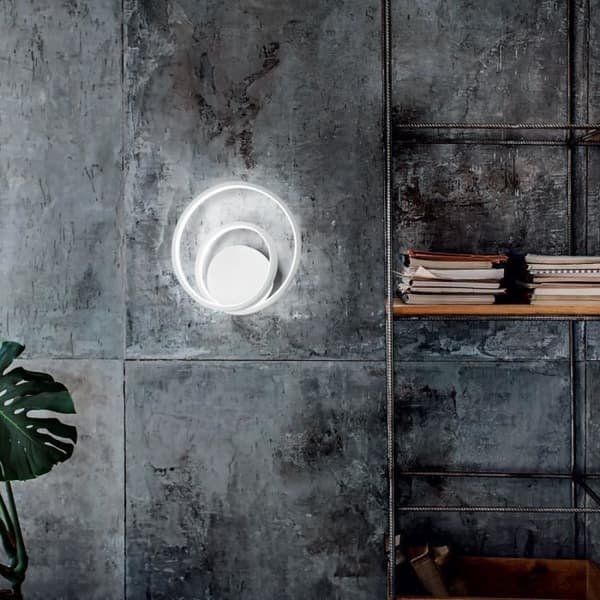 Swirl integrerad dekorativ LED-vägglampa Vit, 3000K