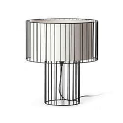Linda 1L E27 100W svart bordslampa Svart