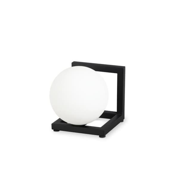 Ideal Lux ANGOLO Globe bordslampa svart, integrerad strömbrytare