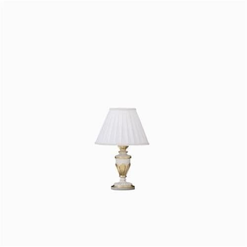 Ideal Lux Firenze TL1 Liten, Guld, Vit, Metall, Sovrum, Vardagsrum, Kontor, Arbetsrum, IP20, E27, 1 glödlampa(r)
