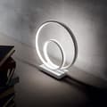 Miniatyrbild 2 av 2: Bordslampa - SWIRL - Inbyggd svirla - LED 3000K - Guldmetall - Kontemporär design