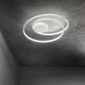 Miniatyrbild 2 av 2: Dekorativ LED Swirl Integrated Semi-Flush LED Guld, 3000K