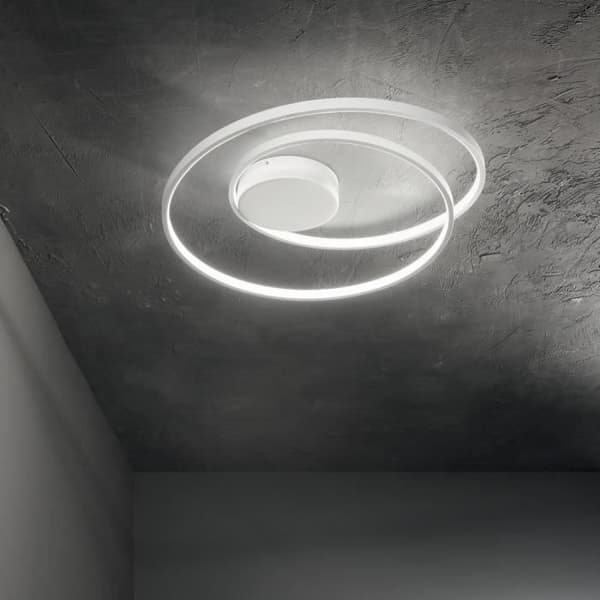 Dekorativ LED Swirl Integrated Semi-Flush LED Guld, 3000K