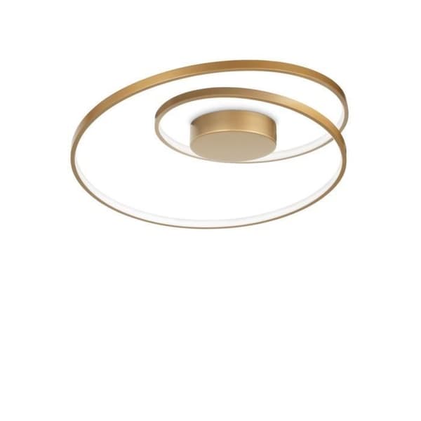 Dekorativ LED Swirl Integrated Semi-Flush LED Guld, 3000K