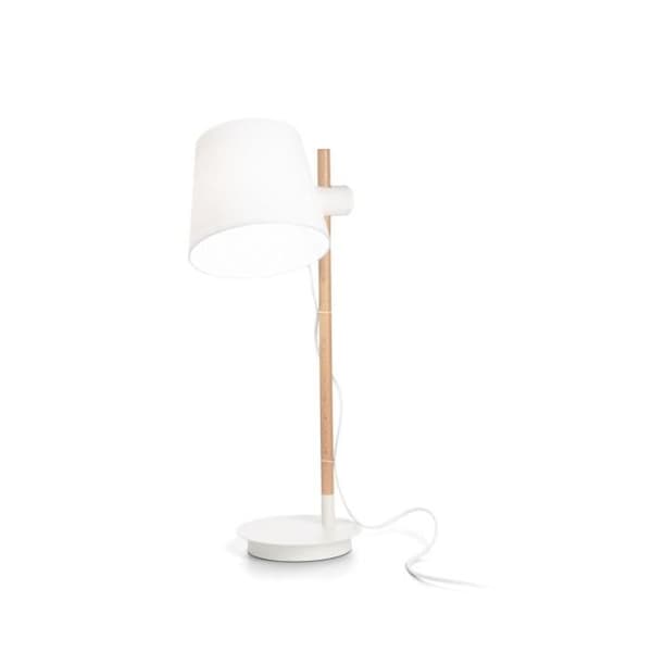 Ideal Lux AXEL Bordslampa med rund konisk lampskärm Vit