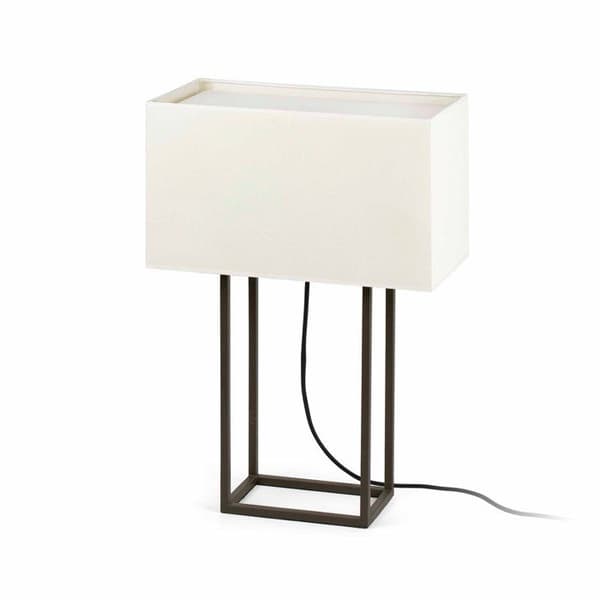 Skrivbordslampa - Faro - Vesper - Brun - 2 E27-lampor - 20W Beige