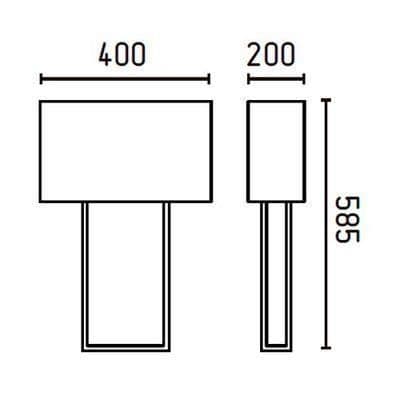 Vit Skrivbordslampa - Vesper - FARO - 2 X E27 20W
