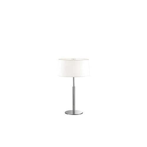 Lampe - Ideal Lux - HILTON TL2 - Vit - Tyg - E14 - 2 glödlampor