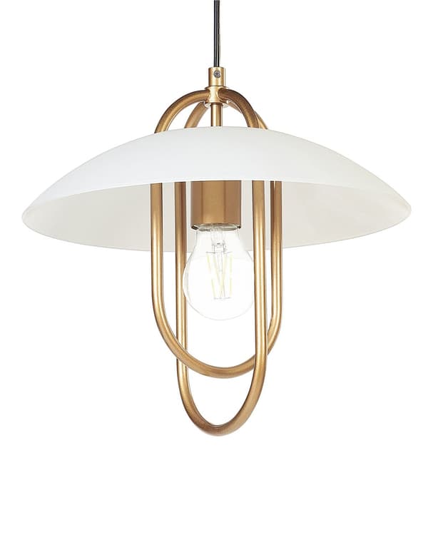 Pendellampe Gull Hvit Metall 3 lyskilder Håndlaget Moderne design Dekorativ belysning Stue Spisestue