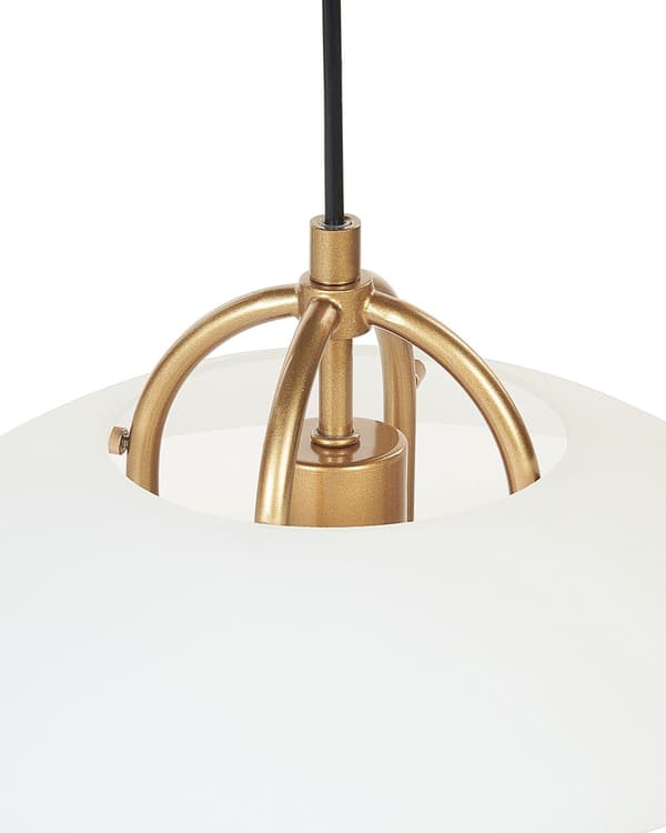 Pendellampe Gull Hvit Metall 3 lyskilder Håndlaget Moderne design Dekorativ belysning Stue Spisestue