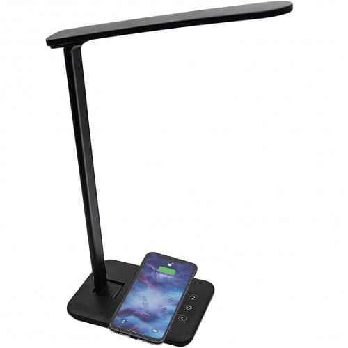 Skrivbordslampa QI-laddning LQI-105 Svart