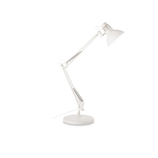 Arbetslampa - Ideal Lux - WALLY - Vit - Metall - E27 - Variabel intensitet