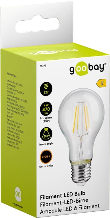 Filament-LED-pære, 4 W