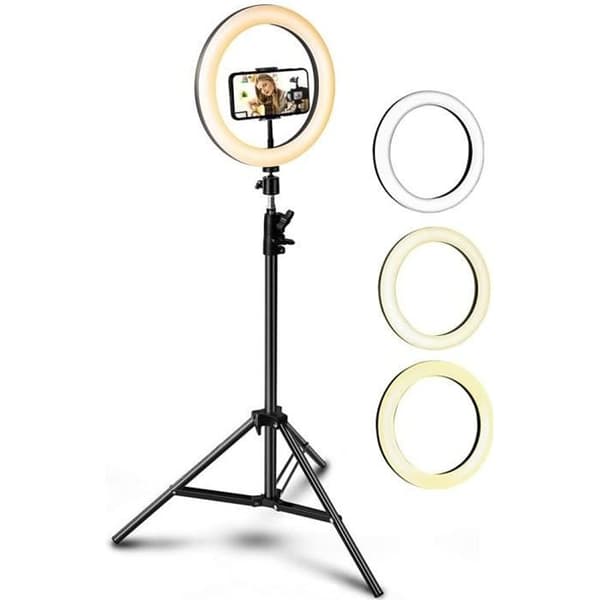 Kit för Vlogging och Fotografi - BIGBEN CONNECTED - Stativ 1,6m - LED-lampa med justerbar intensitet - Svart