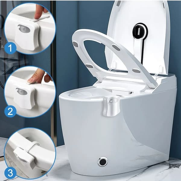 Toalettlampa Rörelsesensor – LED-ljus till Toalett