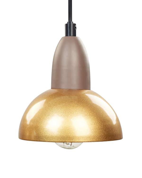 Langbordspendel Messing Jern ø 13 cm 4 Lyskilder Industriel Design Spisebordspendel til Køkken Metallampe Design Hængelampe til Spisebord