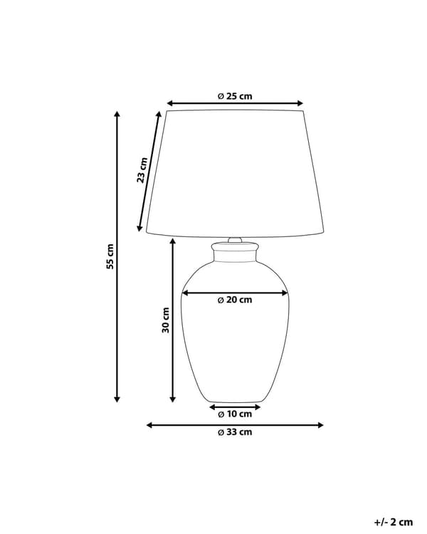 Pöytävalaisin harmaa 55 cm keraaminen pellava sylinterivarjostin hajavalo minimalistinen