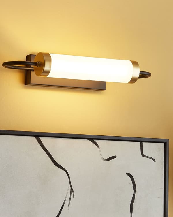 Vegglampe Svart Gull Metall LED Varmt hvitt lys Dekorativ Moderne Belysning