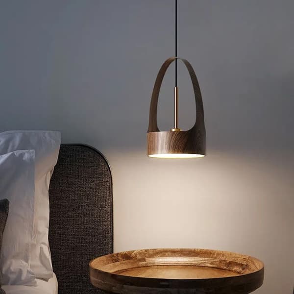 APP1187-CP TRÄ ROSE GULD HÄNGLAMPA