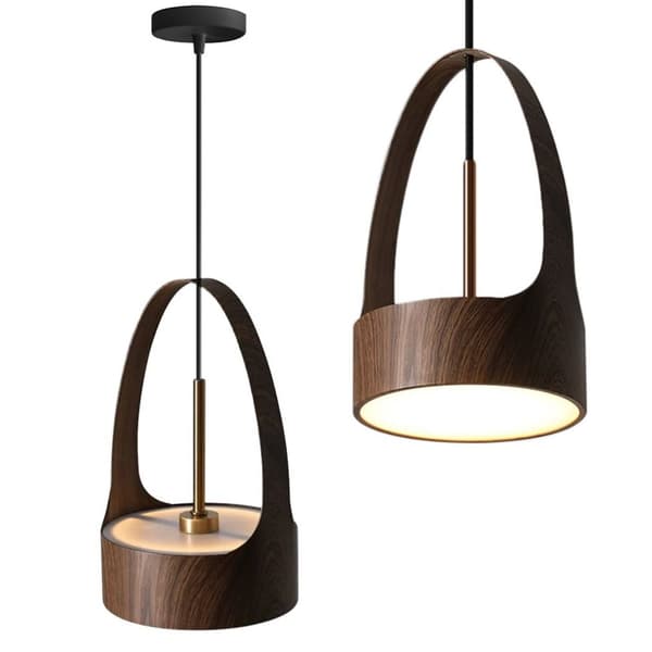 APP1187-CP TRÄ ROSE GULD HÄNGLAMPA