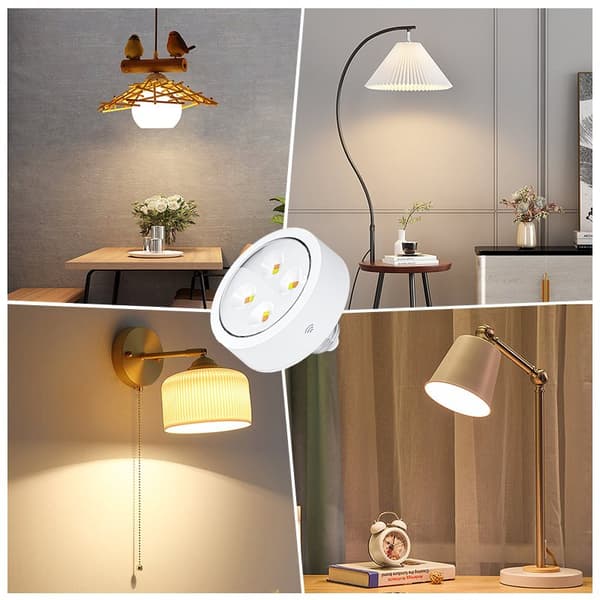 INF E26/E27 uppladdningsbar glödlampa med fjärrkontroll Vit1 8,5x8,5x7,4 cm
