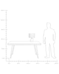 Miniatyrbilde 10 av 10: Bordlampe Hvit Keramikk Lampeskjerm i lin Minimalistisk design Belysning Dekorativ Nattlampe