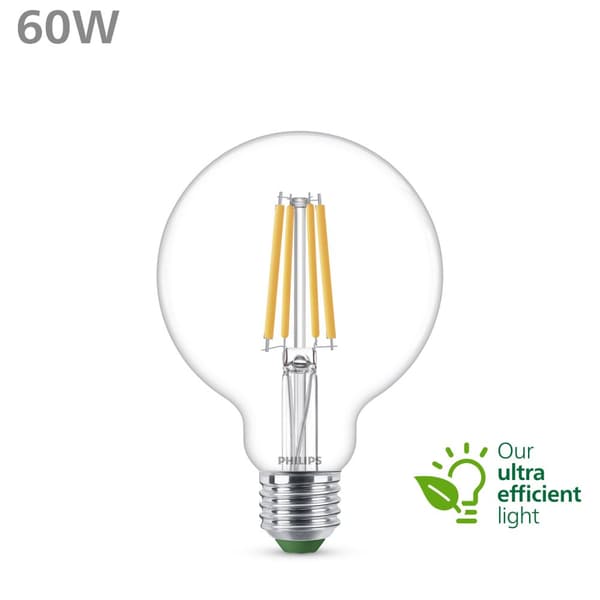 LED E27 G95 Globe 4W (60W) Klar 840lm 2700K Energiklasse A