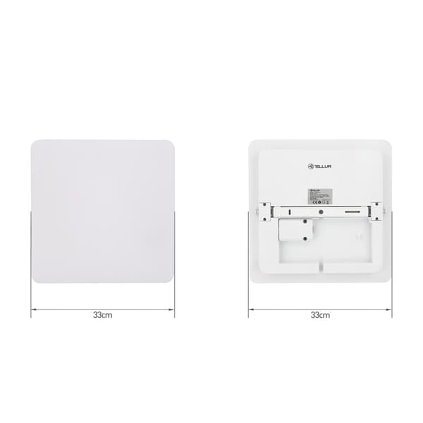 Tellur Smart WiFi Ceiling Light, RGB 24W, Square, White