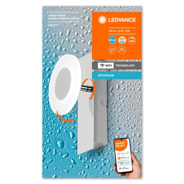 SMART WIFI ORBIS WAVE 200 IP44 TWCRLEDV "000004058075573772" (timbru verde 2.00 lei)