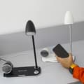 Miniatyrbilde 1 av 6: Tellur Nostalgia Wireless Desk Charger, Bluetooth Speaker, Desk Lamp white