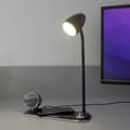 Miniatyrbillede 1 af 6: Tellur Nostalgia Wireless Desk Charger, Bluetooth Speaker, Desk Lamp black