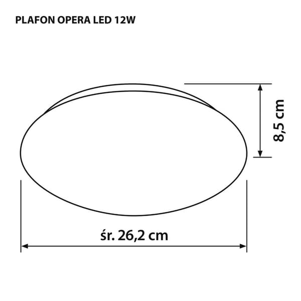 Modern LED-takplafond Activejet OPERA LED 12W