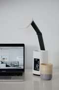 Miniatyrbillede 6 af 8: Activejet AJE-TECHNIC LED skrivebordslampe med display hvid
